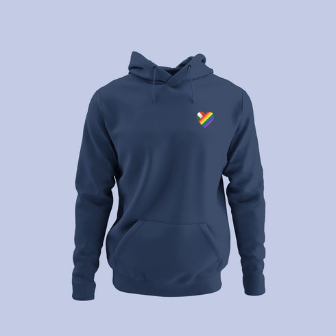 ZShowTime karcsúsított kapucnis pulcsi - HUN Pride szív